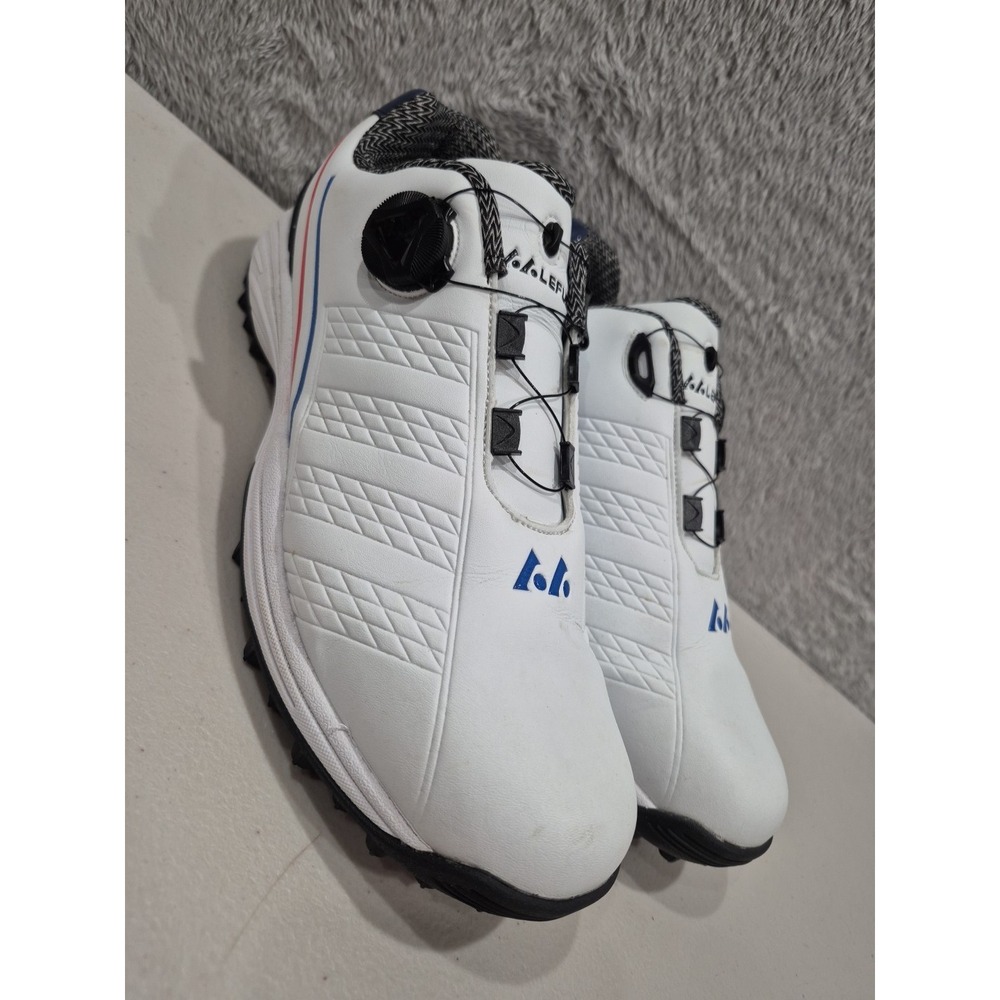 Lefus Golf Shoes Mens EU 45 US 11.5 White Crank Lace Waterproof Non Slip Comfort